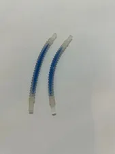Lego 27328 Flexible Ribbed 10L Hose pipe w/ 8mm Ends and Blue Center x2