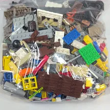 LEGO Bulk Lot Mixed Bricks Pieces Parts Multicolor Plastic in Polybag 2lbs