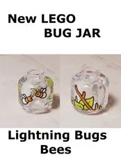 New LEGO Bug Jar Collection Sticks Leaf Bees Fly Lightning Bugs Flying Insects