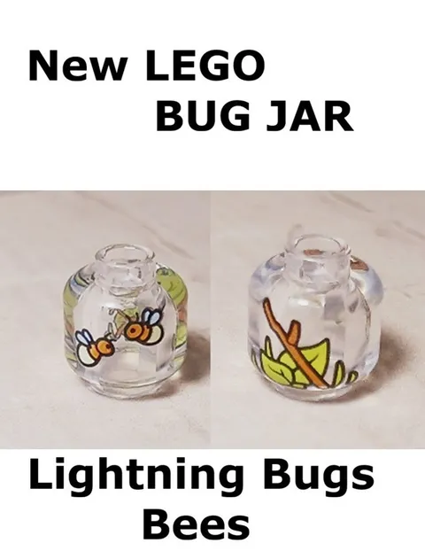 New LEGO Bug Jar Collection Sticks Leaf Bees Fly Lightning Bugs Flying Insects