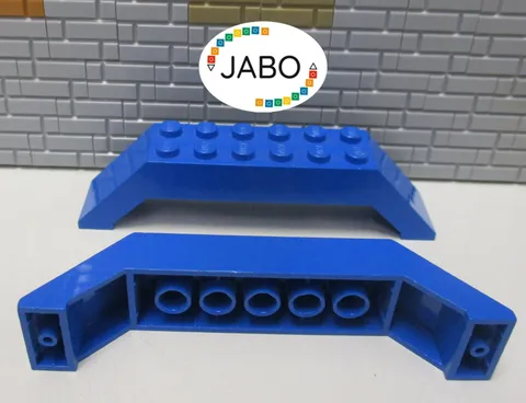(B8/6) LEGO 2 x 30180 Arch Brick Bridge 10x2x2 blue