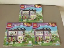 Lot of (3) Lego Friends Instruction Manuals - #41095-1 & #41095-2 #41095-3