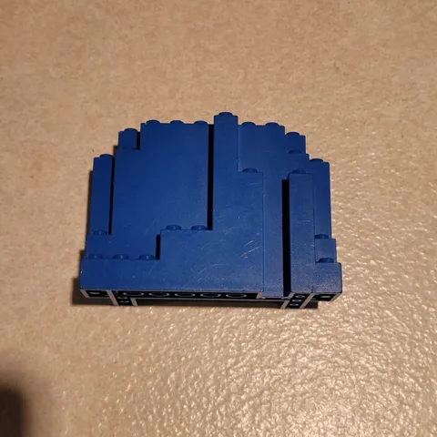 LEGO 6082 Blue BURP Rock Panel 4x10x6 Rectangular Castle Wall