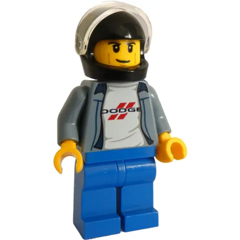 LEGO Speed Champions Dodge Charger Driver Minifigure sc072 Helmet New
