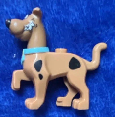 LEGO Scooby-Doo Scooby-Doo Printed Dog Animal Figure Brown w/ Blue Collar