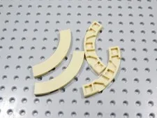 LEGO Lot of 4 Tan 4x4 Smooth Macaroni Tile Plates BO