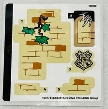 LEGO 76401 - Harry Potter - Hogwarts Courtyard: Sirius's Rescue - STICKER SHEET