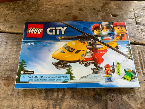 instruction manual for the LEGO City Ambulance Helicopter set (60179)