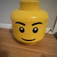 LEGO Yellow Minifigure Head Storage Container Bin Organizer