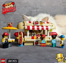 MOC LEGO City Hot Dog Stand Parts Pack, 280 Pieces