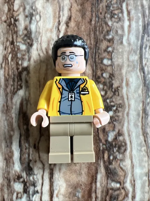 Lego Jurassic Park Dennis Nedry Minifigure JW106 76958 Dilophosaurus Ambush
