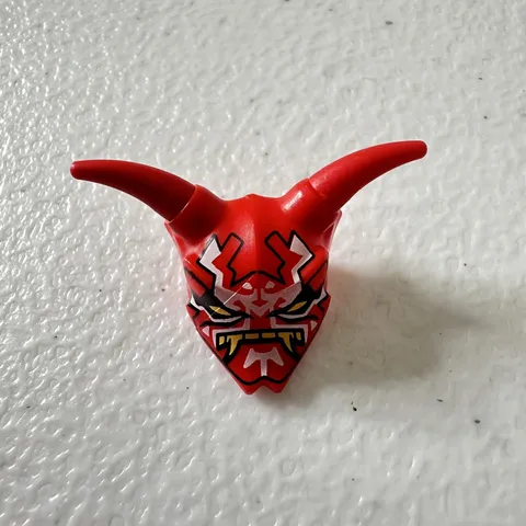Lego Ninjago Red Oni Mask of Vengeance w/ Horns 70639 70643 MASK ONLY red horns