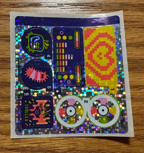 LEGO 41250 Trolls World Tour TECHNO REEF DANCE PARTY sticker sheet