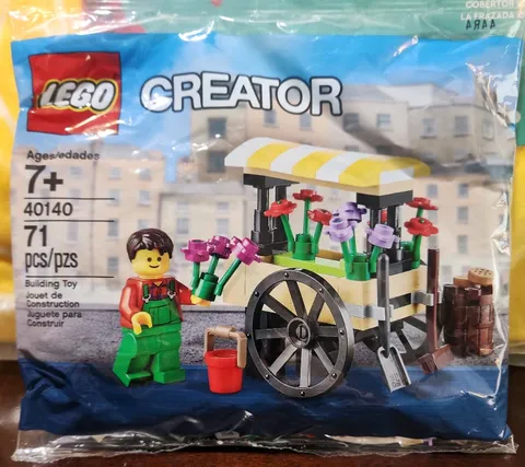 Lego Promo #40140 - CREATOR FLOWER CART - Mini Figure 71Pcs - New In Poly Bag