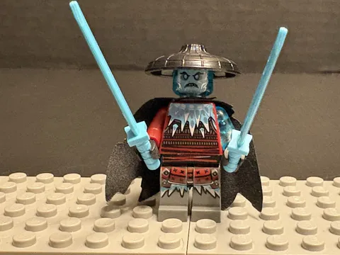 Lego Minifigure Ninjago Blizzard Sword Master + Cape 70676 70678 njo0525