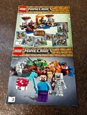 Lego Minecraft Manuals- Crafting Box #21116 1 & 2