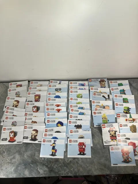 Lot of 58 Disney Pixar Star Wars Marvel Lego Brickheadz Instruction Manual  Only