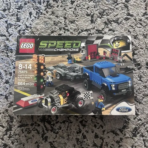 LEGO Speed Champions 75875 Ford F-150 Raptor & Model A Hot Rod 664 pcs 