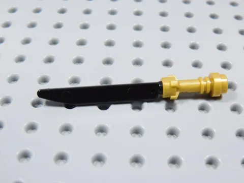 LEGO Ninjago Black Blade Sword w/ Gold Hilt Weapon Minifig BT