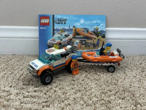 LEGO CITY: Coast Guard 4x4 & Diving Boat (60012) - Complete without box, Used