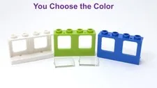 Lego 1x4x2 Plane Window with Clear Glass You Choose the Color