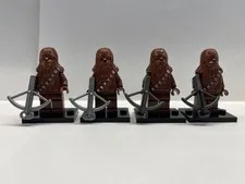 LEGO Star Wars Chewbacca Minifigure with Weapon SW0011a Lot of 4
