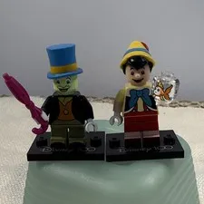2023 LEGO 71038 100 Years of Disney Minifigure Lot Pinocchio & Jiminy Cricket