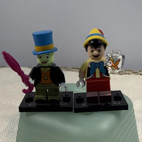 2023 LEGO 71038 100 Years of Disney Minifigure Lot Pinocchio & Jiminy Cricket