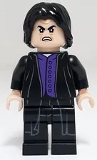 Lego Harry Potter Professor Severus Snape Minifigure W Purple Shirt Robe & Wand