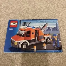 LEGO City 7638 Tow Truck Toy Building Set Instruction Manual Booklet