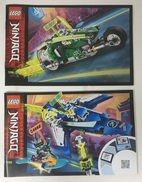 Lego 71709 Jay and Lloyd's Velocity Rac Instruction Manual Book Only - No Bricks