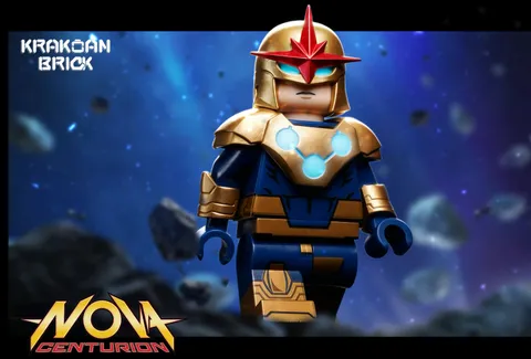 Lego Marvel - Krakoan Brick - Nova Minifigure