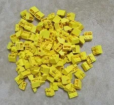 LEGO Slope, Inverted 45 2 x 2 w/ Flat Bottom Pin Yellow no. 3660 (Qty 125) *NEW*