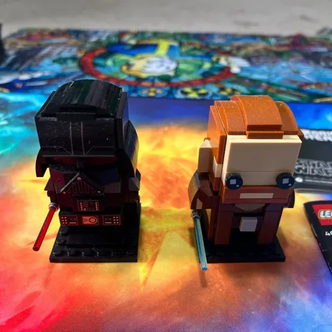LEGO Star Wars: Brickheadz OBI-WAN KENOBI + DARTH VADER #40547 with Manuals