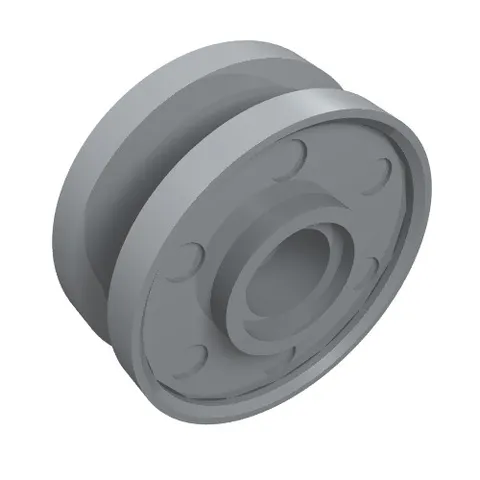 5x LEGO® Part 56902 - Wheel 18mm D. x  8mm with Fake Bolts and Shallow Spokes