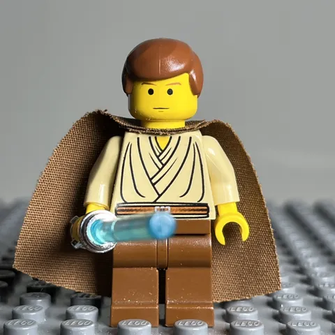 Obi-Wan Kenobi PADAWAN 7203 7161 Yellow Vintage Star Wars LEGO Minifigure 3H