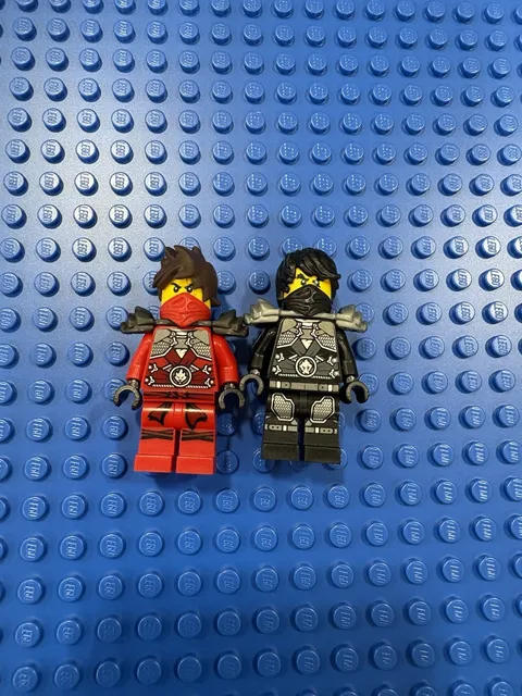 LEGO Ninjago Rebooted Stone Armor Cole And Kai Minifigures Lot No Cracks