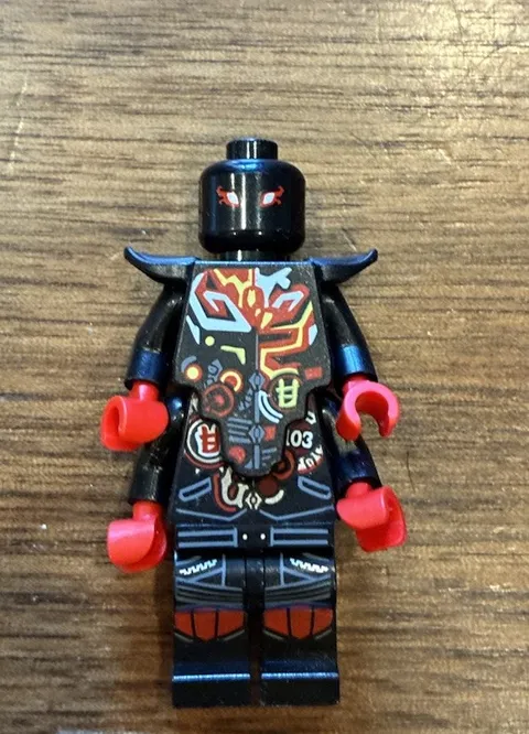 Lego Minifigure - Ninjago Mr. E Set 70643 Katanas Biker Vest