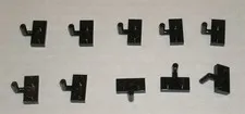 LEGO NEW 1x2 Black Plate with Hook (10x) 4569733 Brick 88072