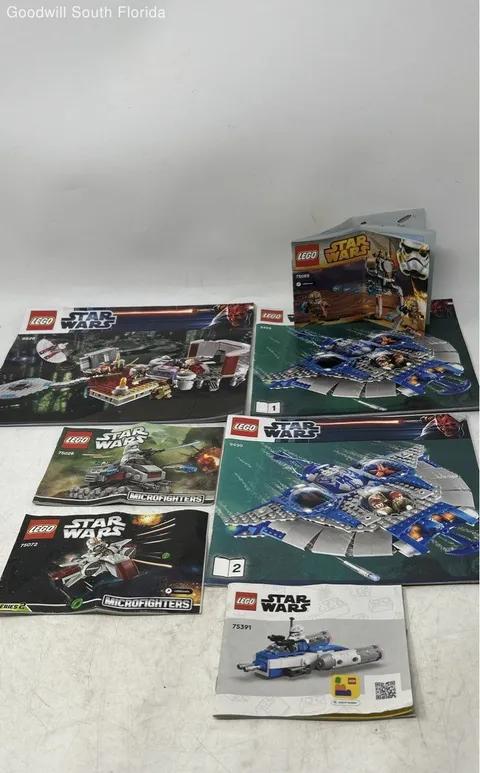 Lot Of 7 Pcs Assorted Lego Star Wars Building Toy Instruction Manuals Booklets