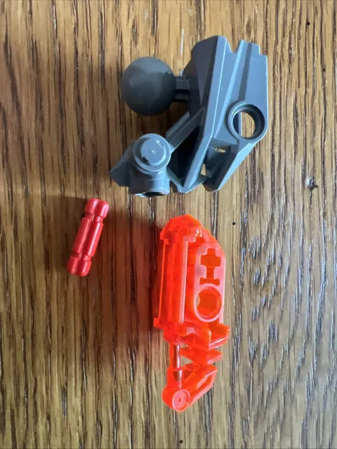 LEGO Bionicle Head Connector Toa Metru 47312 Brain Stalk 47313 Tran-Neon Orange