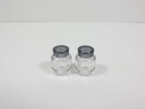 LEGO 2 Trans Clear Jars w/ Lids Accessory Minifig S3