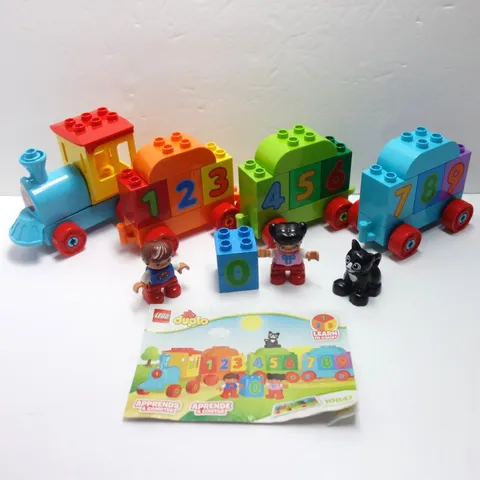Lego Duplo 10847 Number Train Cat Boy Girl Figures 21 pc Complete Set Stem Toy