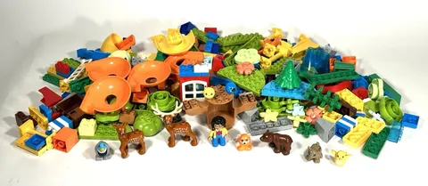 LEGO DUPLO Mix Lot 4.7 Lbs Of Bricks, Forest, Marbles, Animals, Figures CLEAN