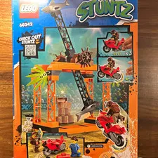 LEGO City Stuntz Shark Attack Stunt Challenge Set 60342 122 pcs Age 5+ Bike