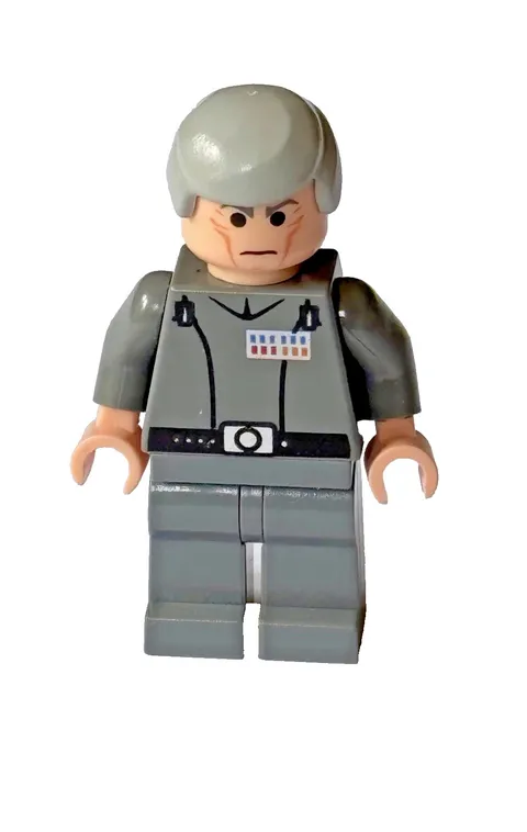 Lego Star Wars Minifigure SW0157 Grand Moff Wilhuff Tarkin grey uni smooth hair
