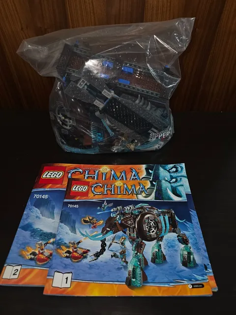 🤯LEGO 70145 Legends of Chima Maula's Ice Mammoth Stomper 98% Complete