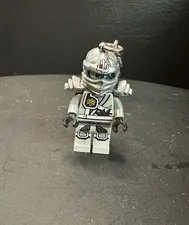 LEGO Ninjago Titanium Zane Keychain 851352 Tournament of Elements Rare Ninja