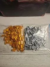Lego New 135 PC Gold & 130 PC Silver Minifigure Ingot Accessories 265 Total 