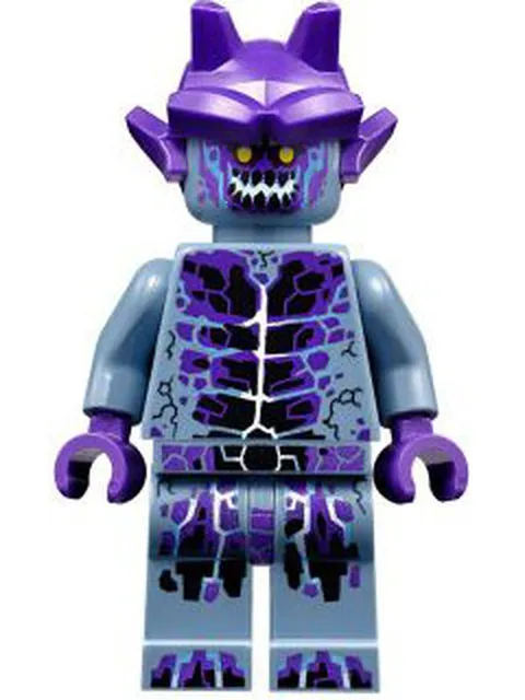 Stone Stomper - Fully Cracked Open Chest and Legs, Open Mouth, Dark - Used LEGO